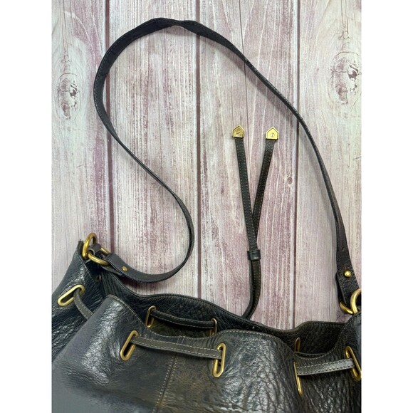 JEROME DREYFUSS ALAIN Bucket Black Large Leather Convertible Created in France - Picture 14 of 17